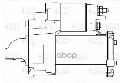 Стартер для а/м GAC GS8 (16-) 2.0T 1,4кВт (LSt 2739) STARTVOLT арт. LST2739