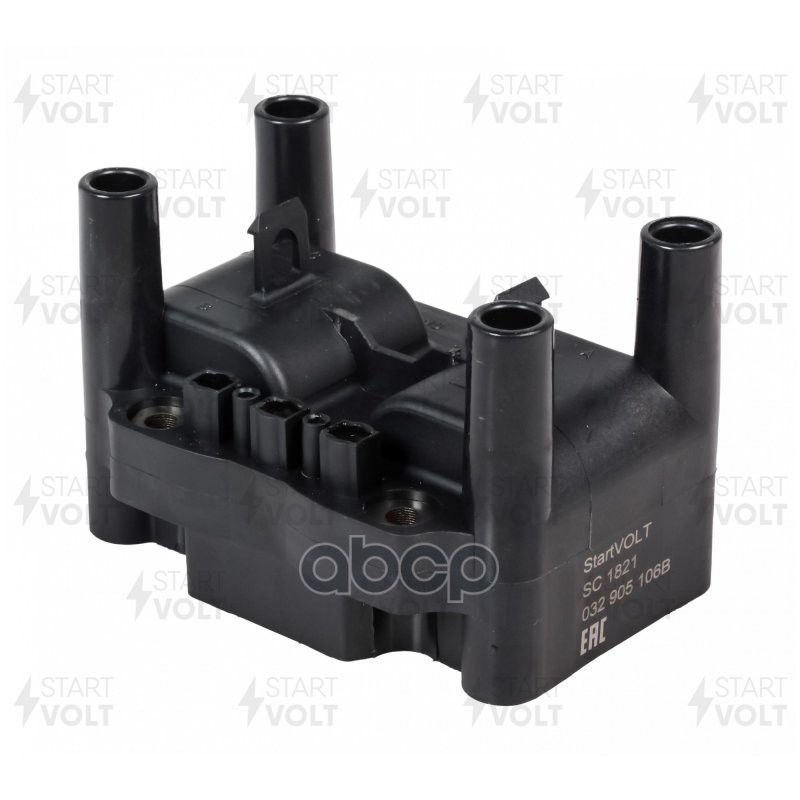 Катушка зажигания для а/м VAG Golf IV (97-)/Octavia (96-) (без коммут.) (3PIN) (SC 1821) STARTVOLT арт. sc-1821