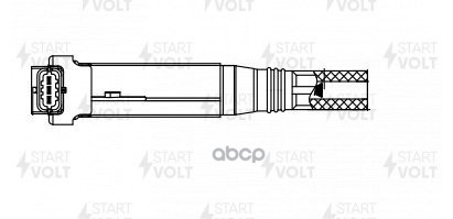 Катушка зажигания для а/м Peugeot 301 (12-)/Citroen C-Elysee (12-) 1.2i (SC 2001) STARTVOLT арт. SC2001