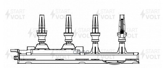 Катушка зажигания для а/м Peugeot 306 (93-)/406 (95-)/607 (00-) 1.8i/2.0i STARTVOLT SC 2010 STARTVOLT арт. SC 2010