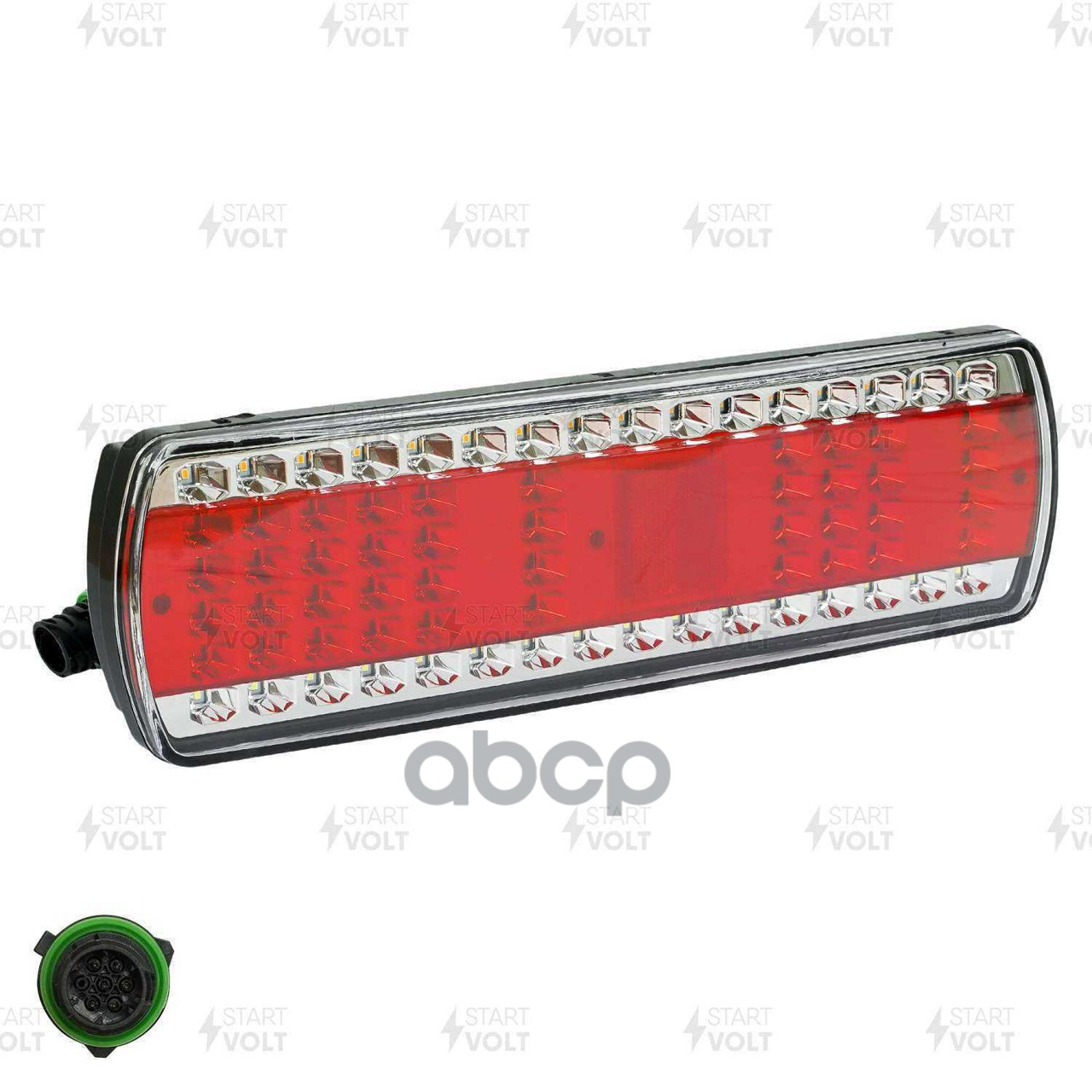 Фонарь задний для а/м КАМАЗ 5490 правый, байонет, указ.пов. сверху (светодиодн.) (STL 0701R) STARTVOLT арт. STL0701R