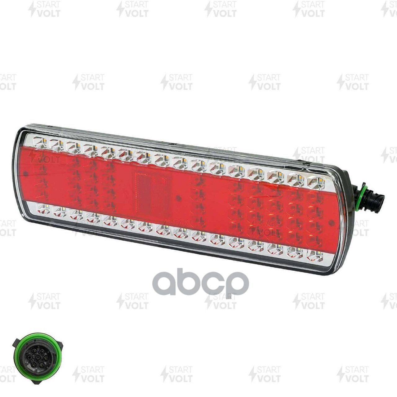 Фонарь задний для а/м КАМАЗ 5490 левый, байонет, с бегущ.указ.пов. сверху (светодиодн.) (STL 0702L) STARTVOLT арт. STL0702L