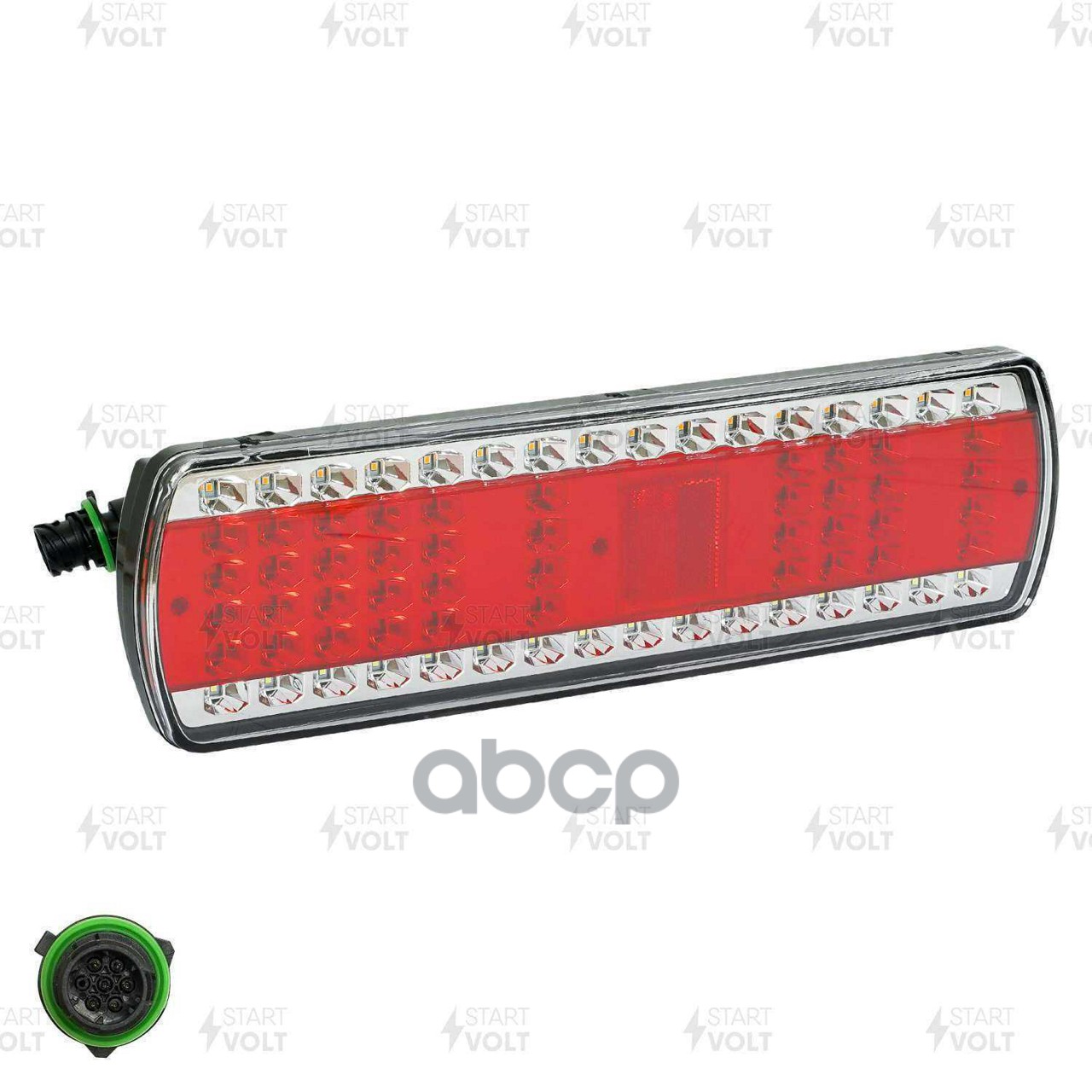 Фонарь задний для а/м КАМАЗ 5490 правый, байонет, с бегущ.указ.пов. сверху (светодиодн.) (STL 0702R) STARTVOLT арт. STL0702R