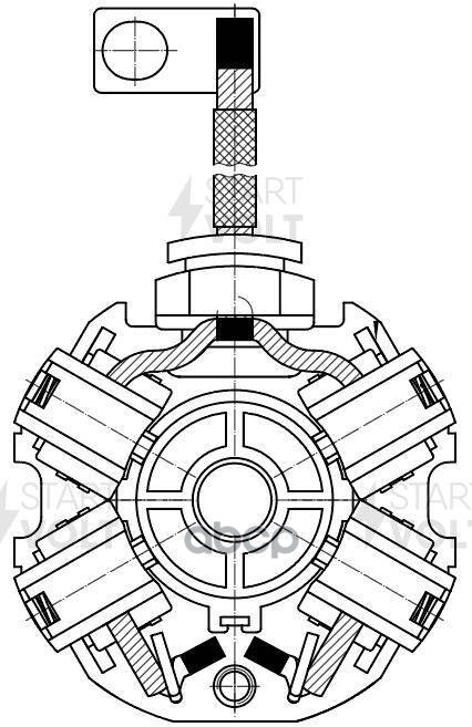 Узел щеточный стартера для а/м Mitsubishi Outlander III (12-) 2.0i/Lancer X (07-) 1.8i (VBS 1112) STARTVOLT арт. VBS1112
