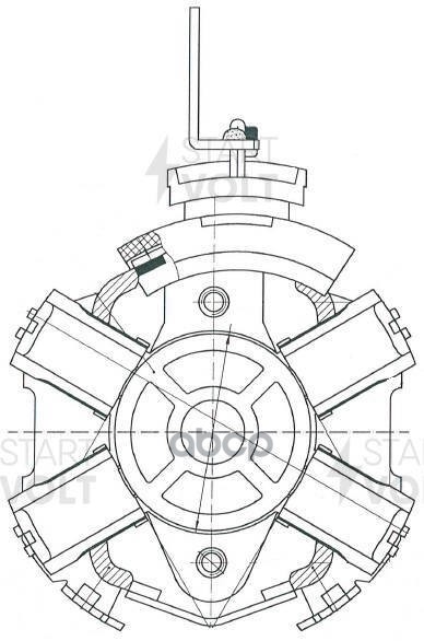 Узел щеточный стартера для с/т JCB/Perkins с дв. Perkins 400 series (VBS 3006) STARTVOLT арт. VBS3006