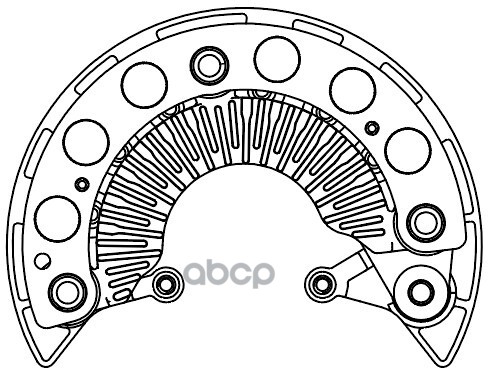 Мост диодный генератора для а/м Mazda 6 GG (02-)/6 GH (07-) 2.0i/2.3i (VDB 2505) STARTVOLT арт. VDB2505