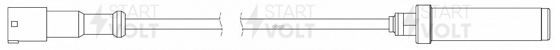 Датчик ABS для а/м ГАЗ/КАМАЗ/МАЗ/НЕФАЗ/УРАЛ/ПАЗ прямой 1700мм (VS-ABS 0302) STARTVOLT арт. vs-abs-0302