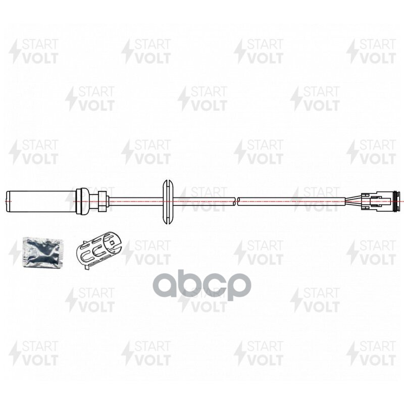 Датчик ABS для а/м Volvo FH12 (93-)/FH (05-)/FH II (12-)/FM (05-) прямой 2850мм (VS-ABS 2111) STARTVOLT арт. vs-abs-2111