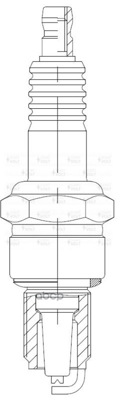 Комплект свечей зажигания для автомобилей ГАЗ/УАЗ с дв. ЗМЗ-405/406/409 (зазор 0,7мм, с резистором) STARTVOLT арт. VSP0006