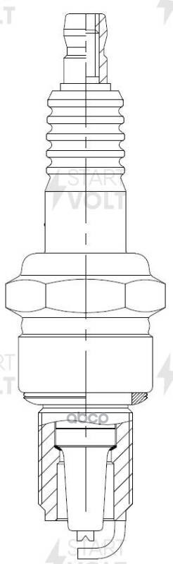 Комплект свечей зажигания для автомобилей Honda Civic III (83-) 1.5i/Accord III (85-) 2.0i (кмпл. 4ш STARTVOLT арт. VSP0010