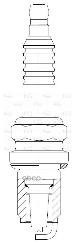 Комплект свечей зажигания для автомобилей Лада Largus (12-)/Vesta (15-)/X-Ray (15-) 1.6i (4шт) STARTVOLT арт. VSP0028