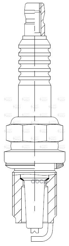 Свеча зажигания для а/м ГАЗ/УАЗ с дв. ЗМЗ-405/406/409 (зазор 1мм, с резистором, с медью, ключ 16) (кмпл. 4шт) (VSP 0032) STAR...