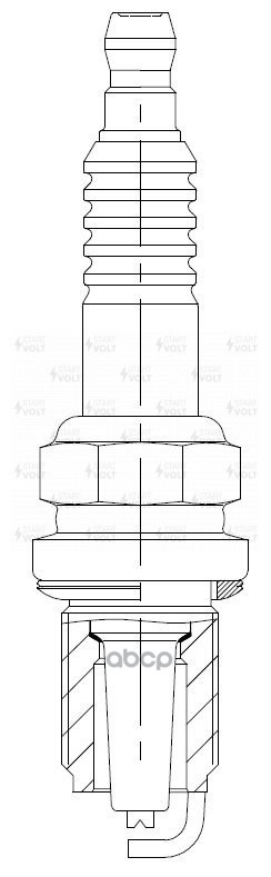Свеча зажигания для а/м Hyundai Accent (Tagaz) (00-) 1.5i/1.6i (кмпл. 4шт) (VSP 0033) STARTVOLT арт. VSP0033
