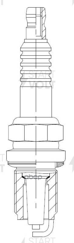Свеча зажигания для а.м Fiat Albea 02-,RenauLTClio Symbol 00- 1.4i кмпл. 4шт VSP0036 STARTVOLT арт. VSP0036