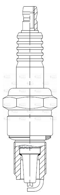 Свеча зажигания для а/м Лада 2101-2108 карб. (зазор 0,7мм, с резистором) (VSP 0105) STARTVOLT арт. VSP0105