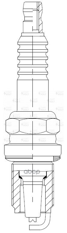 Свеча зажигания для а/м Лада 2110/Kalina/Priora/Vesta/X-Ray 16 кл. (зазор 1мм, с резистором) (VSP 0110) STARTVOLT арт. VSP0110