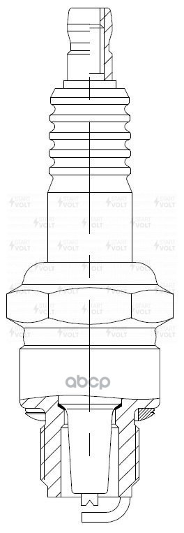 Свеча зажигания для а/м ГАЗ/ЗИЛ с дв. ЗМЗ-511/513/УМЗ-417 (зазор 0,85мм, с резистором) (VSP 0303) STARTVOLT арт. VSP0303