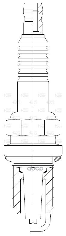 Свеча зажигания для а/м ГАЗ/УАЗ с дв. ЗМЗ-405/406/409 (зазор 1мм, с резистором, с медью, под ключ 16) (VSP 0311) STARTVOLT ар...
