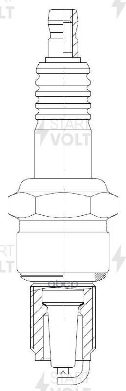 Свеча зажигания для автомобилей ГАЗ/УАЗ с дв. ЗМЗ-406/409 (зазор 0,7мм) STARTVOLT арт. VSP0313