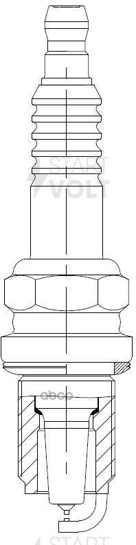 Свеча зажигания для а.м Volvo XC90 02- 2.5T,Hyundai Sonata EF 01- 2.7i Pt,Pt VSP1010 STARTVOLT арт. VSP1010