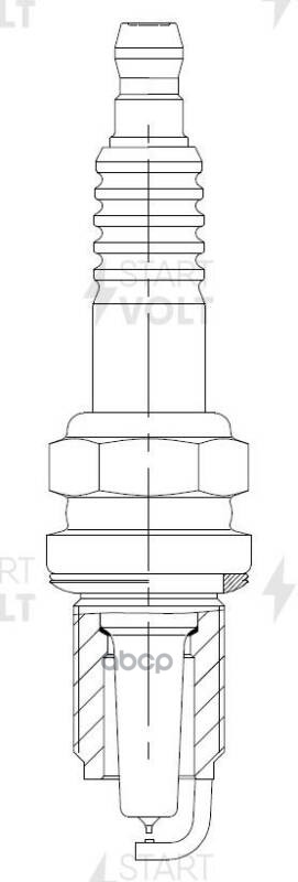 Свеча зажигания для автомобилей Mitsubishi Galant (99-) 2.4GDi/Pajero III (00-) 3.5i Ir+Pt STARTVOLT арт. VSP1108