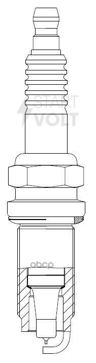 Свеча зажигания для а/м Mitsubishi Outlander (03-)/Galant IX (03-) 2.4i Ir (VSP 1110) STARTVOLT арт. VSP1110