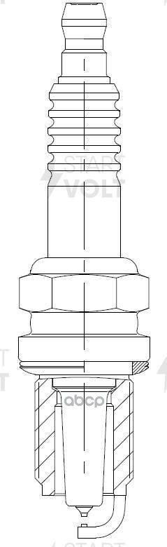 Свеча зажигания для автомобилей Subaru Outback (03-) 2.5T/Hyundai Sonata EF (01-) 2.7i Pt+Pt STARTVOLT арт. VSP2204