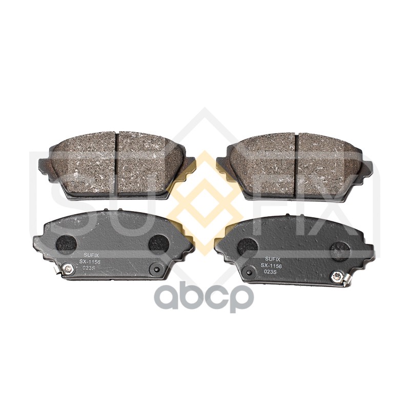 Колодки тормозные передние HONDA Accord 98-02, NISSAN Almera Tino 00 / Primera(P12) 02 SX-1156 SUFIX арт. SX-1156