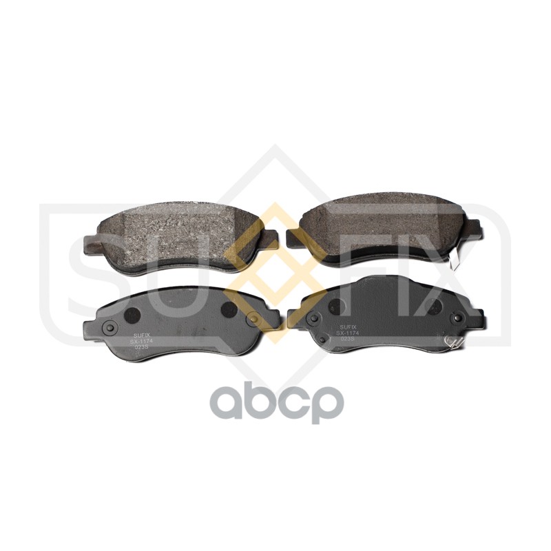 Колодки тормозные передние HONDA CR-V 2.0-2.4 06 SX-1174 SUFIX арт. SX-1174