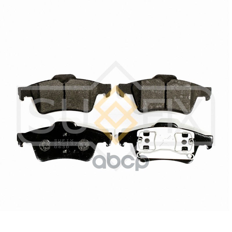 Колодки тормозные задние NISSAN Primera(P12) 02, RENAULT Laguna II 01 / Espace IV 02, SAAB 9-3 02 SX-1379 SUFIX арт. SX-1379