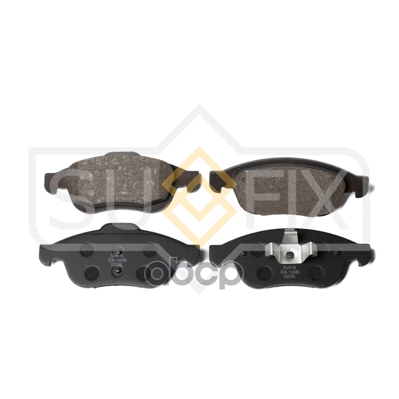 Колодки тормозные передние RENAULT Duster 2.0 12 / Fluence 1.6-2.0 10 / Megane III 1.6-2.0 09 SX-1408 SUFIX арт. SX-1408