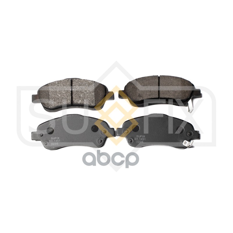 Колодки Тормозные Передние Toyota Avensis(T25) 16-2.5 03-08/Corolla Verso 1.6-2.2D 04 Sx-1451 SUFIX арт. SX-1451