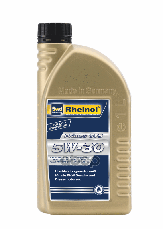 SWD Rheinol Масло Моторное Swd Rheinol Primus Cvs 5W-30 Синтетическое 1 Л 31178,170
