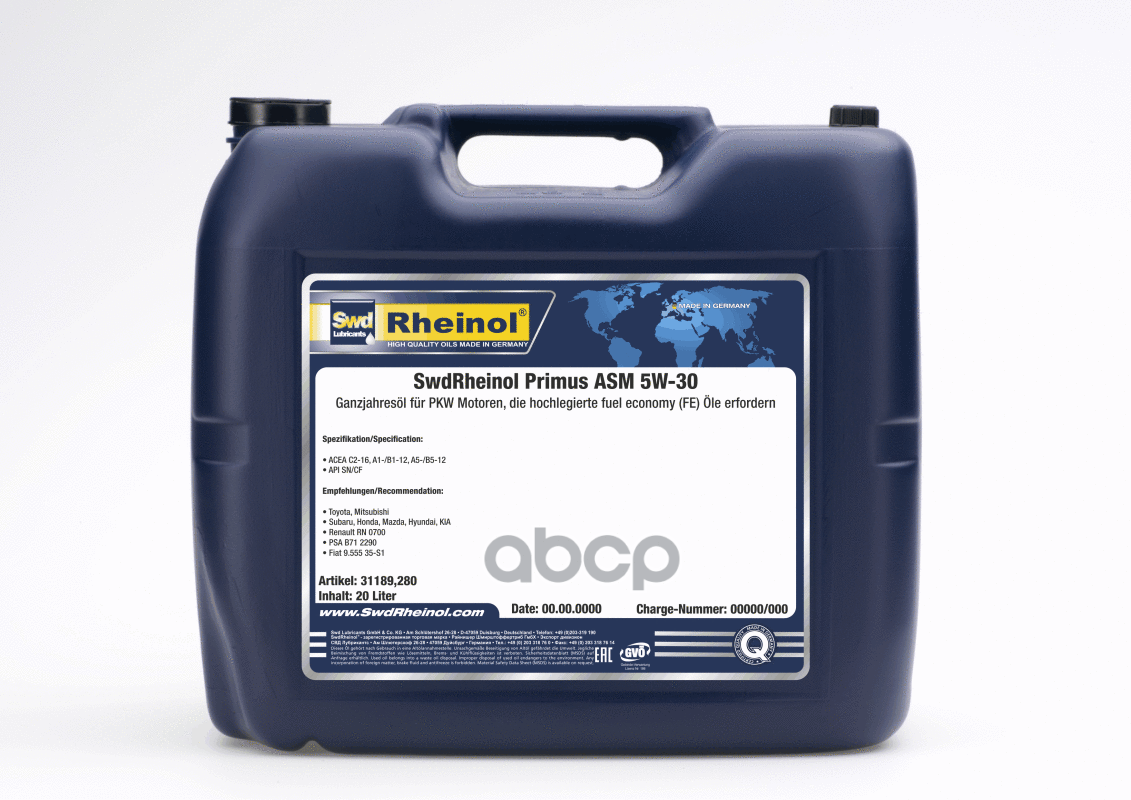 SWD Rheinol Primus Asm 5W-30 Sn/Cf/A5/B5/C2  (20Л)
