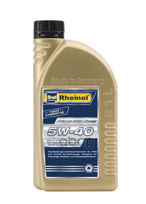 SWD Rheinol Масло моторное Primus DXM Diesel 5w-40 син. (1л)
