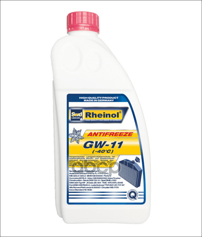 Антифриз GW-11 (-40) (1 5л) SWD Rheinol арт. 39120,180