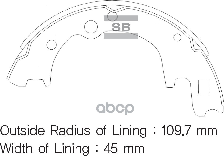 Колодки Тормозные Задние Sa072po Sangsin brake арт. SA072PO