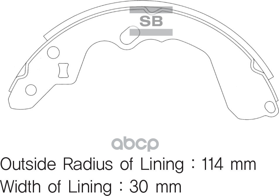Колодки тормозные барабанные KIA CARENS II вэн (FJ) Sangsin brake арт. SA079
