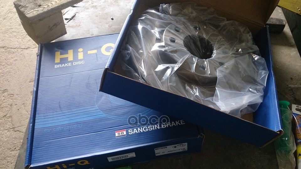 Диск тормозной передний Серия:HI-Q Диаметр:280мм. HYUNDAI ELANTRA III седан (XD), HYUNDAI SONATA IV Sangsin brake арт. SD1046