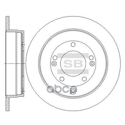Cca138диск Тормозной Задний Sangsin Brake Sd1089 Sangsin brake арт. SD1089