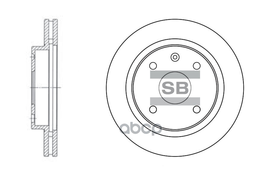Диск тормозной CHEVROLET LACETTI/EPICA/REZZO передний вент. SD3009 Sangsin brake арт. SD3009