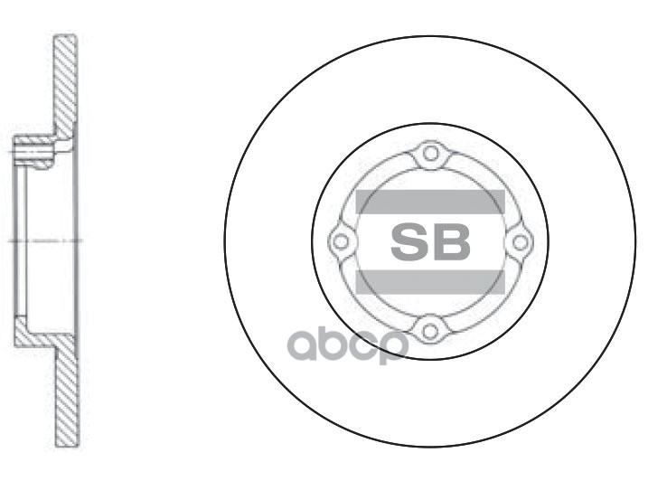 Диск тормозной CHEVROLET SPARK 05-/DAEWOO MATIZ 98- передний SD3010 Sangsin brake арт. SD3010