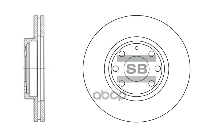 Диск тормозной передний SANGSIN BRAKE SD3012 Sangsin brake арт. SD3012