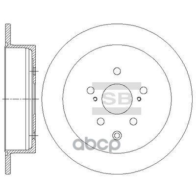 Диск тормозной Lexus RX 2.7-4.5 08 SD4035 Sangsin brake арт. SD4035