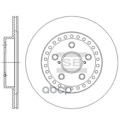 Диск тормозной передний TOYOTA RAV4 I SD4048 Sangsin brake арт. SD4048