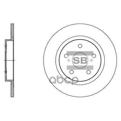 Диск тормозной SD4084 Sangsin brake арт. SD4084