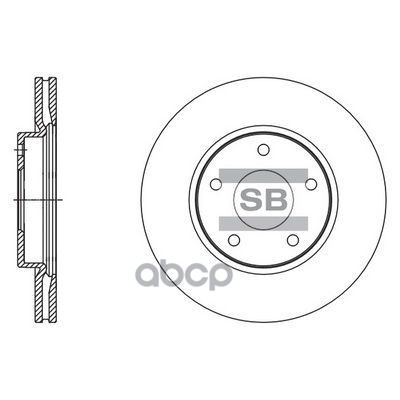 Диск тормозной SD4245 Sangsin brake арт. SD4245