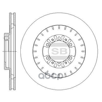 Диск тормозной SD4322 Sangsin brake арт. SD4322