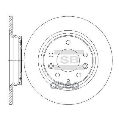 Диск тормозной SD4412 Sangsin brake арт. SD4412