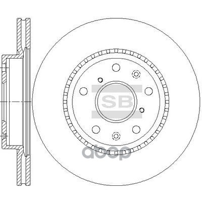 Тормозной диск  SD4811 Sangsin brake арт. SD4811